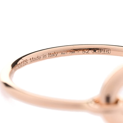 Hermes 18K Rose Gold Farandole Ring 52 6 5 of 5