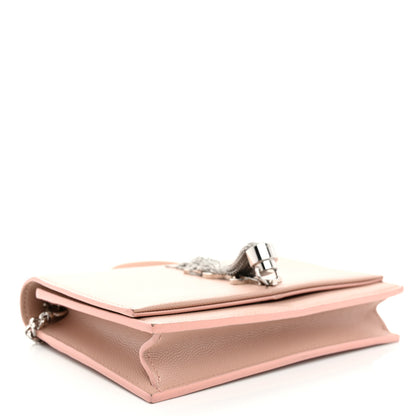 Saint Laurent Grain De Poudre Classic Monogram Kate Tassel Chain Wallet Pale Pink 4 of 10