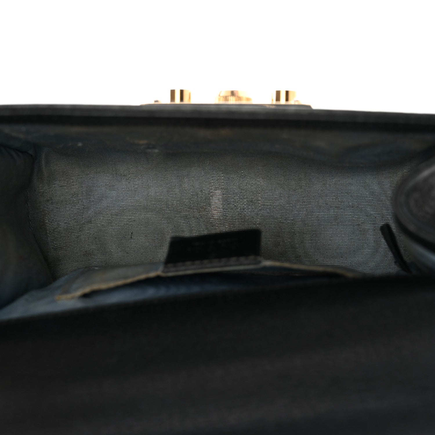 Gucci Grained Calfskin Bee Star Small Padlock Shoulder Bag Black 5 of 20