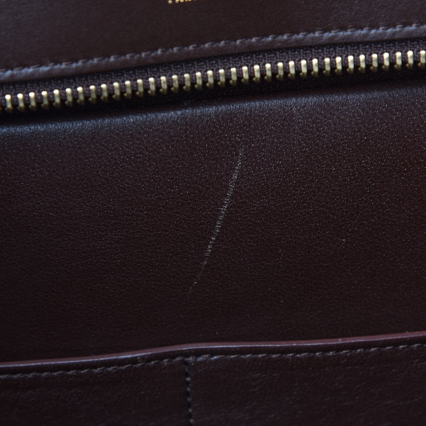 Satin Baby Grained Calfskin Tri-Color Trapeze Tan