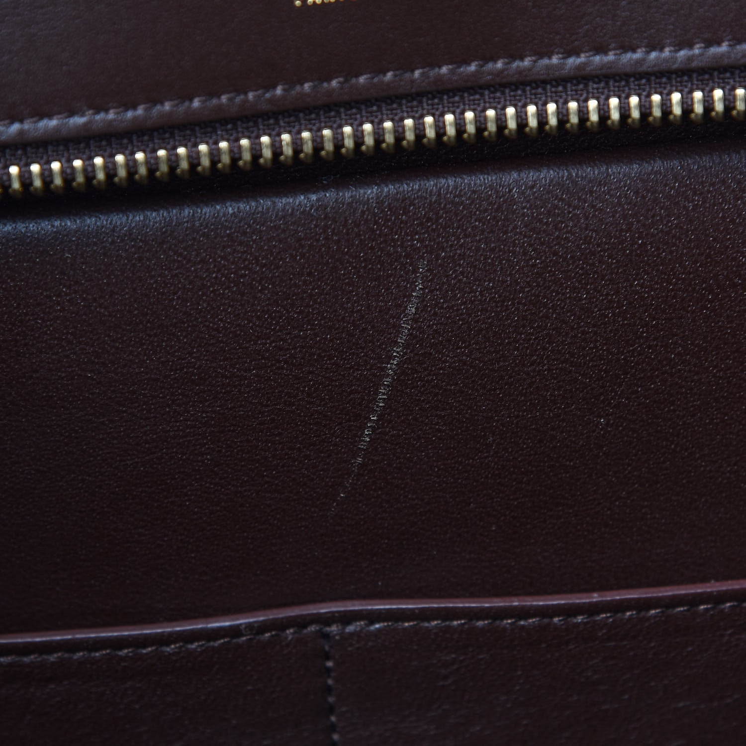 Celine Satin Baby Grained Calfskin Tri-Color Trapeze Tan 10 of 10