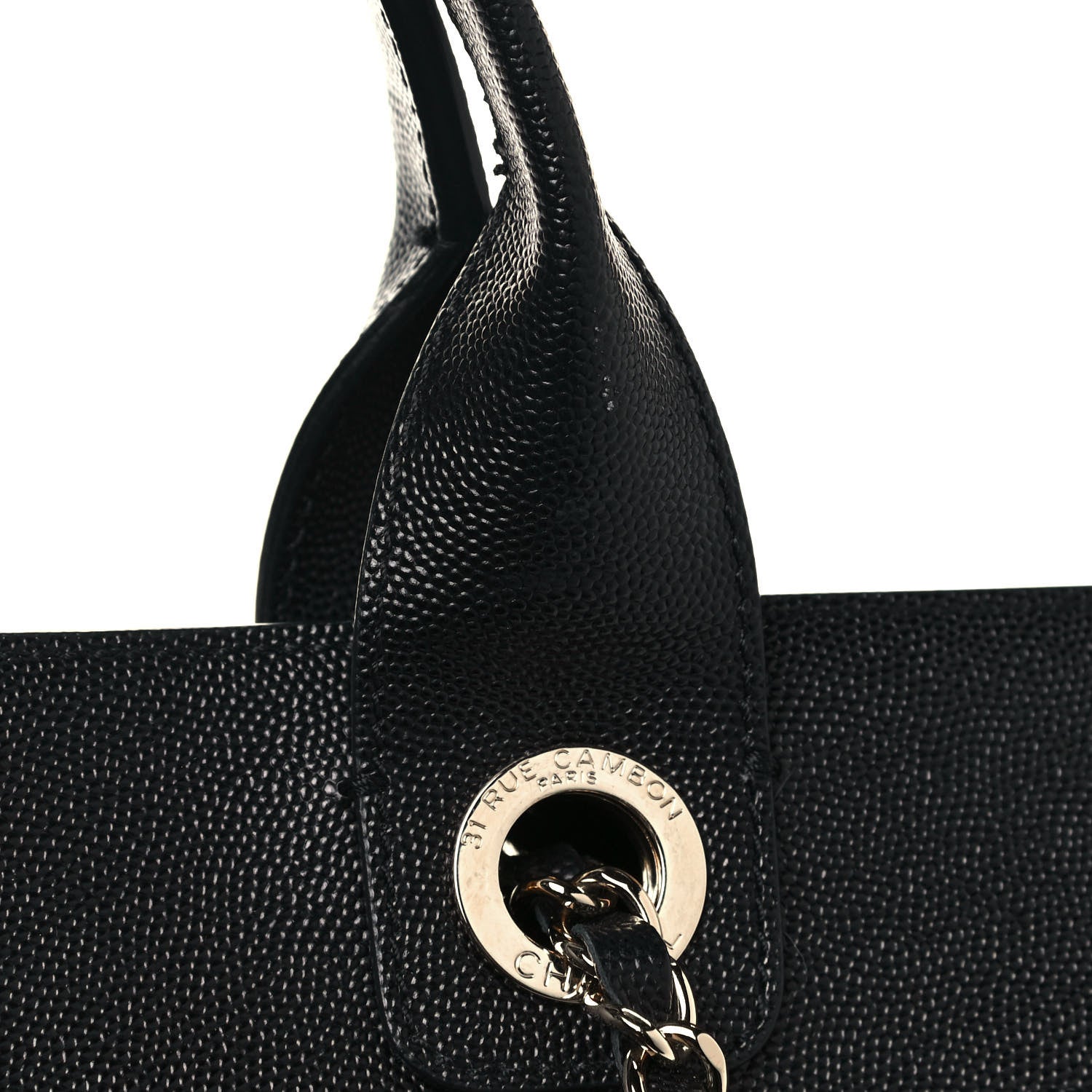 Chanel Caviar Medium Studded Deauville Tote Black 15 of 17