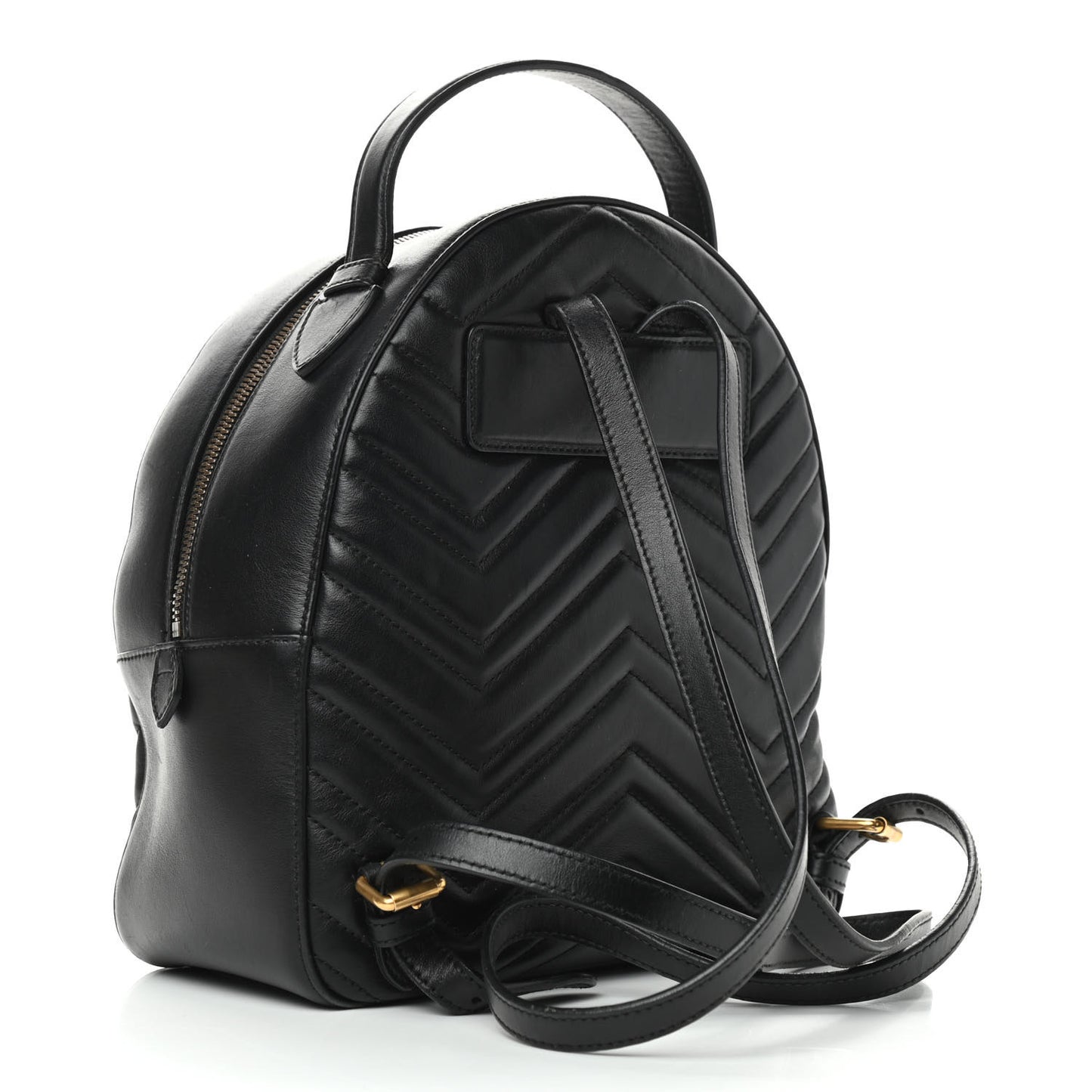 Calfskin Matelasse GG Marmont Dome Backpack Black