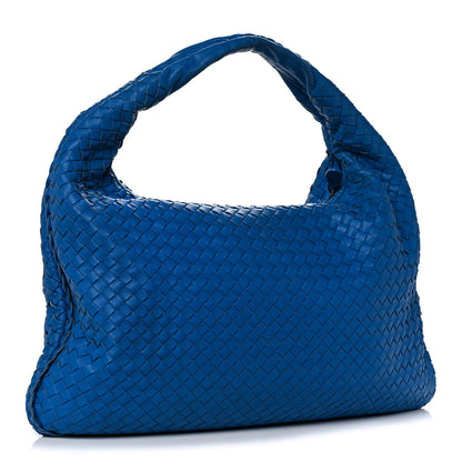 Bottega Veneta Nappa Intrecciato Large Veneta Hobo Signal Blue 2 of 14