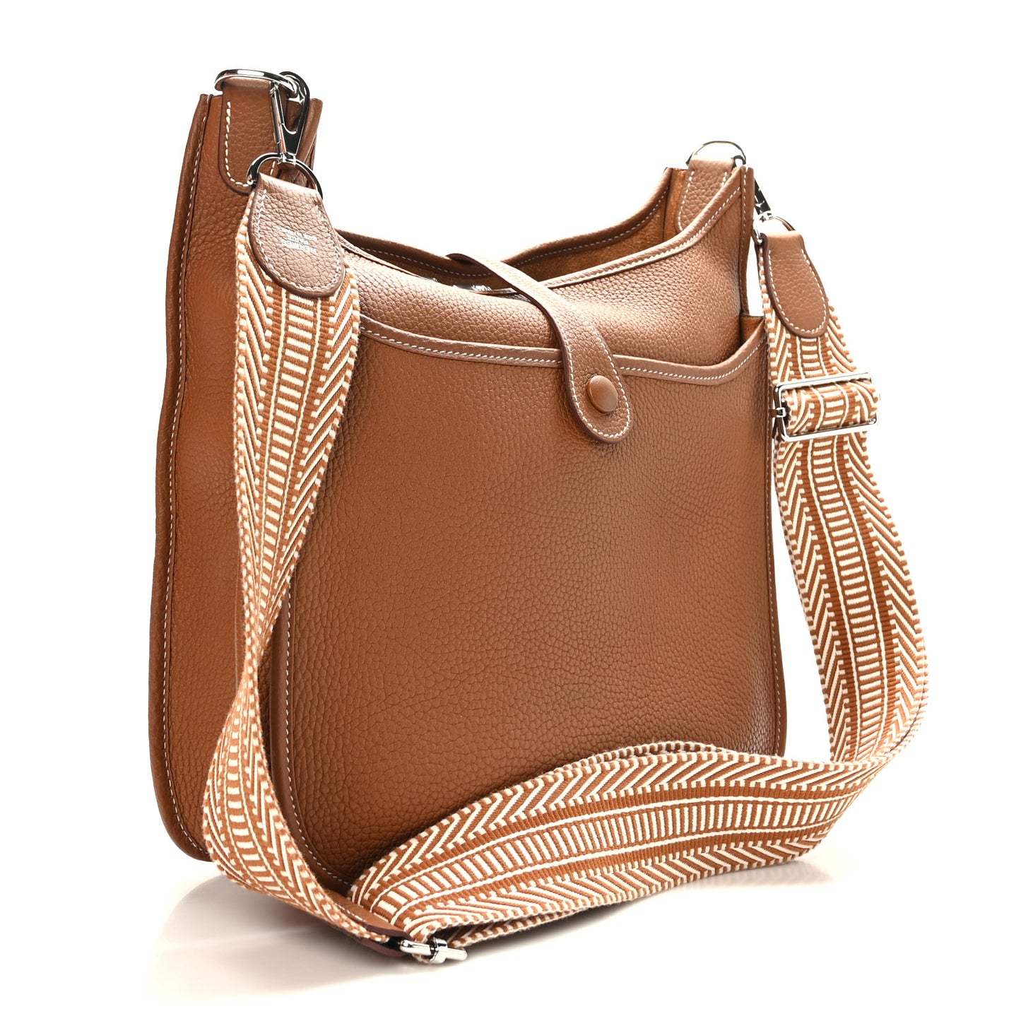 Taurillon Clemence Amazone Evelyne III PM Gold Ecru