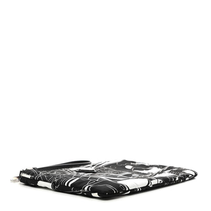 Prada X JAMES JEAN Tessuto Nylon Print Pouch Black White 4 of 7