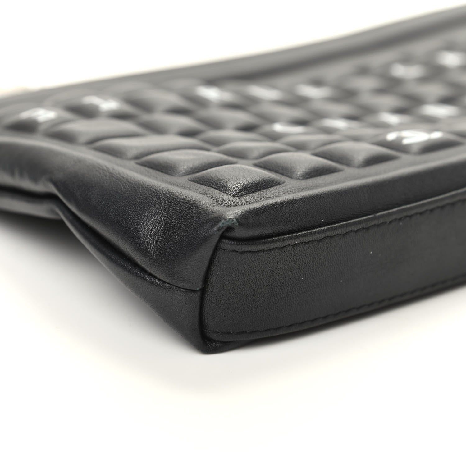 Chanel Metallic Calfskin Keyboard Pouch Black 8 of 9