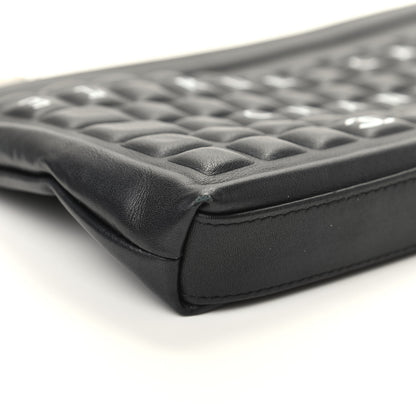 Chanel Metallic Calfskin Keyboard Pouch Black 8 of 9