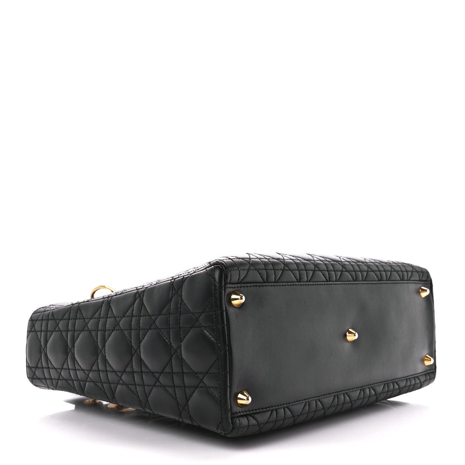 Christian Dior Lambskin Cannage Large Lady Dior Black 4 of 13