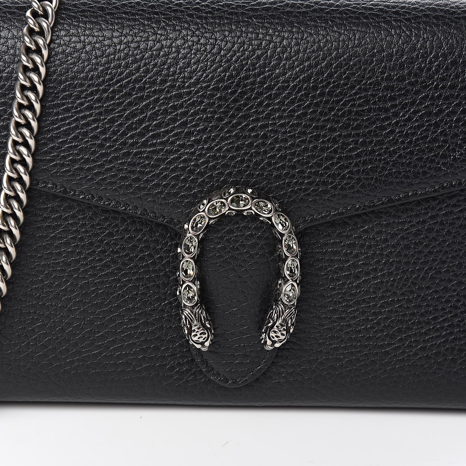 Gucci Calfskin Mini Dionysus Chain Wallet Black 11 of 11
