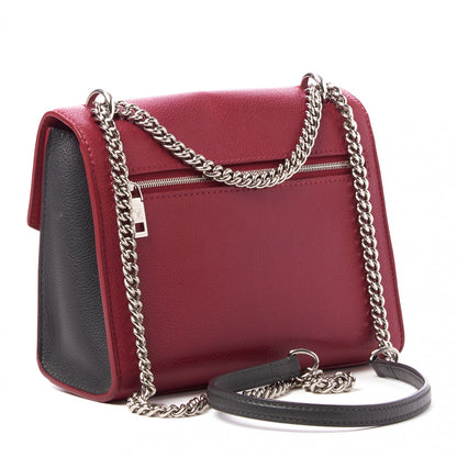Louis Vuitton Soft Calfskin Mylockme Chain Bag BB Lie De Vin Etain Creme 3 of 8