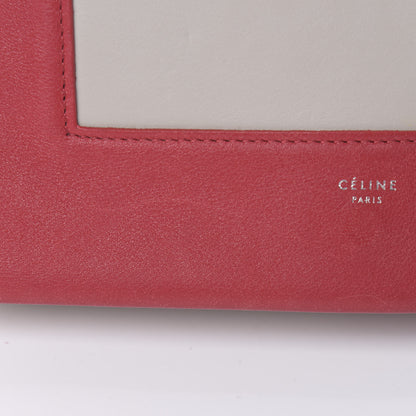 Celine Shiny Smooth Calfskin Medium Frame Shoulder Bag Poppy Red Clay 12 of 14