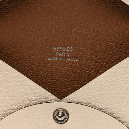 Hermes Chevre Mysore Verso Calvi Card Case Nata Quebracho 6 of 7