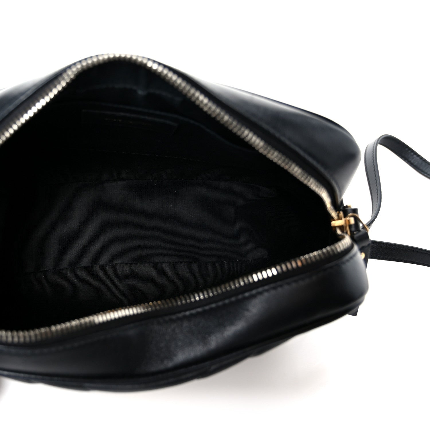 Saint Laurent Calfskin Matelasse Monogram Lou Camera Bag Black 5 of 10