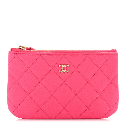 Chanel Caviar Quilted Small Cosmetic Case Fuchsia 1 of 7