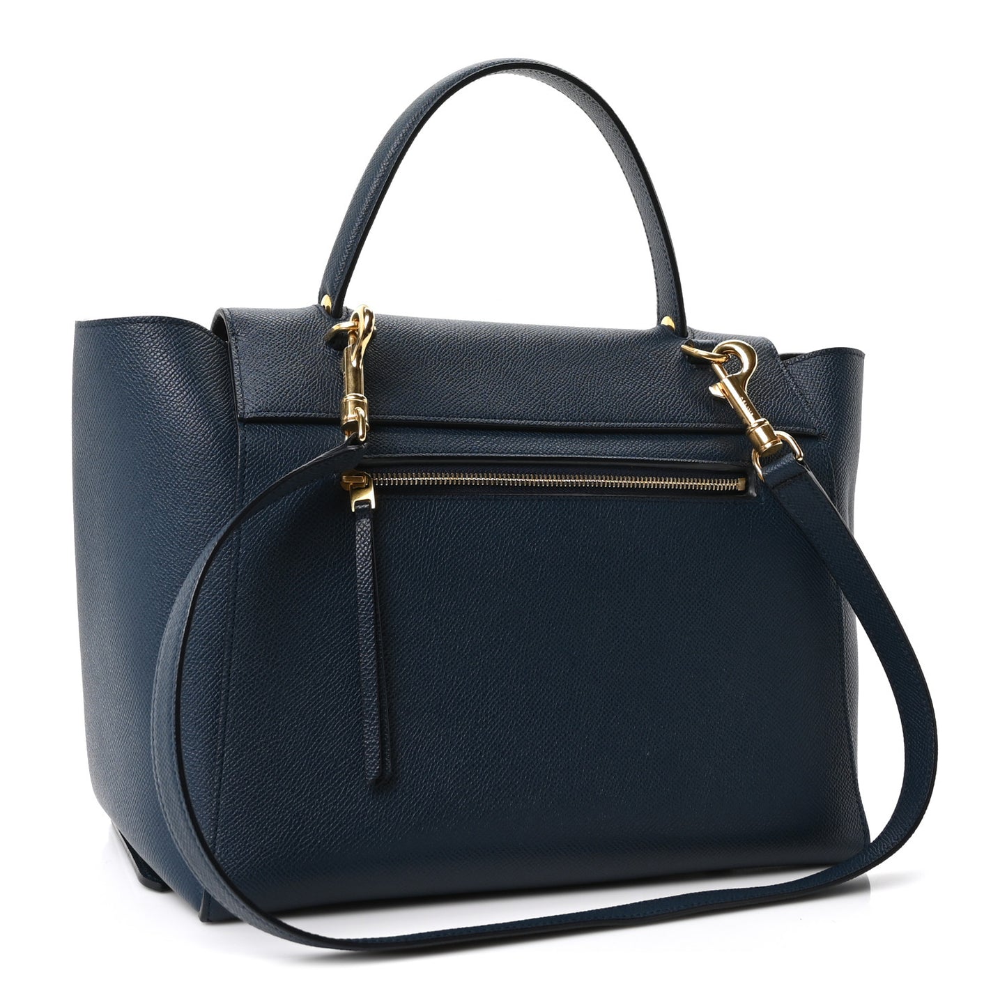Grained Calfskin Mini Belt Bag Blue
