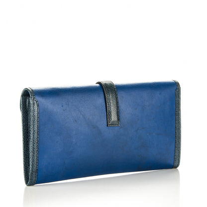 Hermes Swift Lizard Jige Elan 29 Clutch Bleu Roi 3 of 7