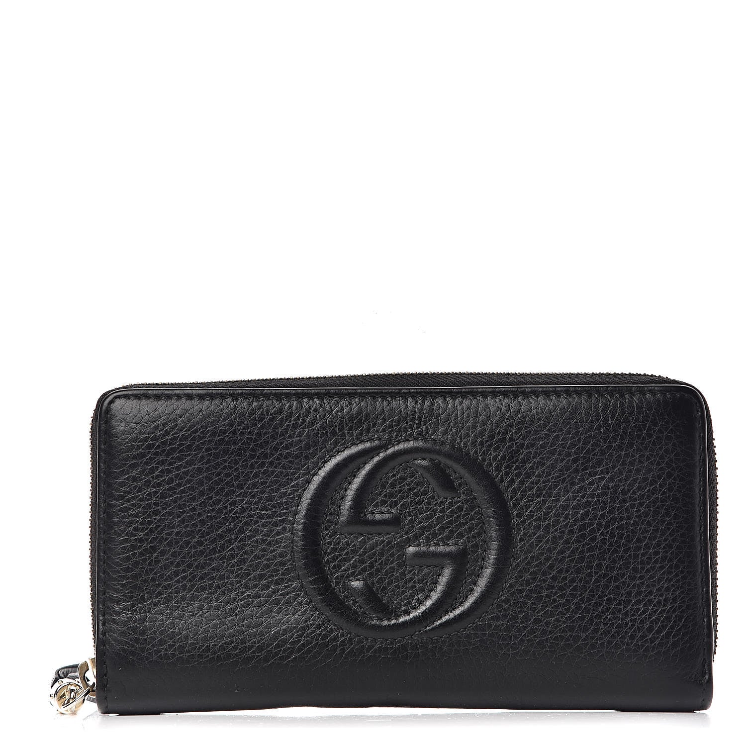 Gucci Calfskin Soho Zip Around Wallet Black 1 of 10