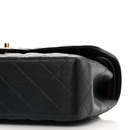 Chanel Caviar Quilted Jumbo Double Flap Black 9 of 10