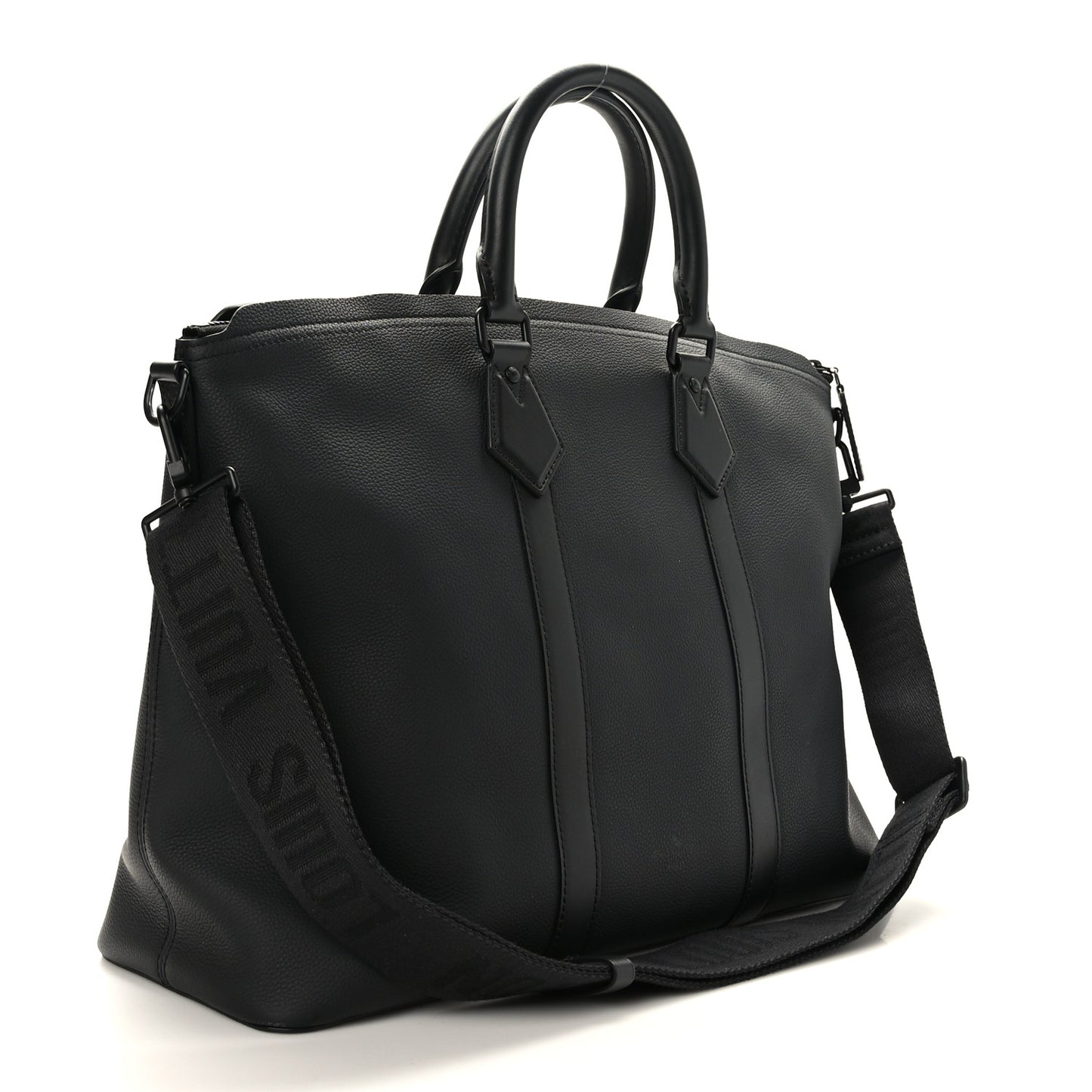 Calfskin Lockit Tote Black