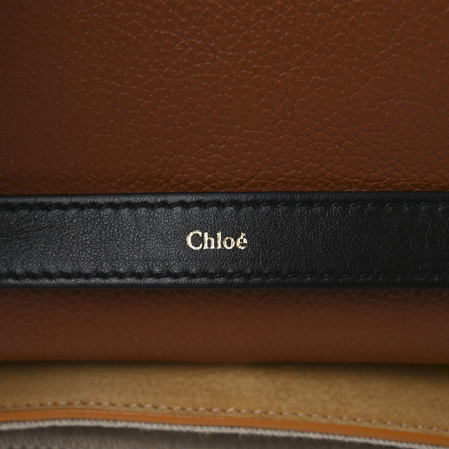 Chloe Suede Calfskin Medium Penelope Shoulder Bag Safari Gold 6 of 10