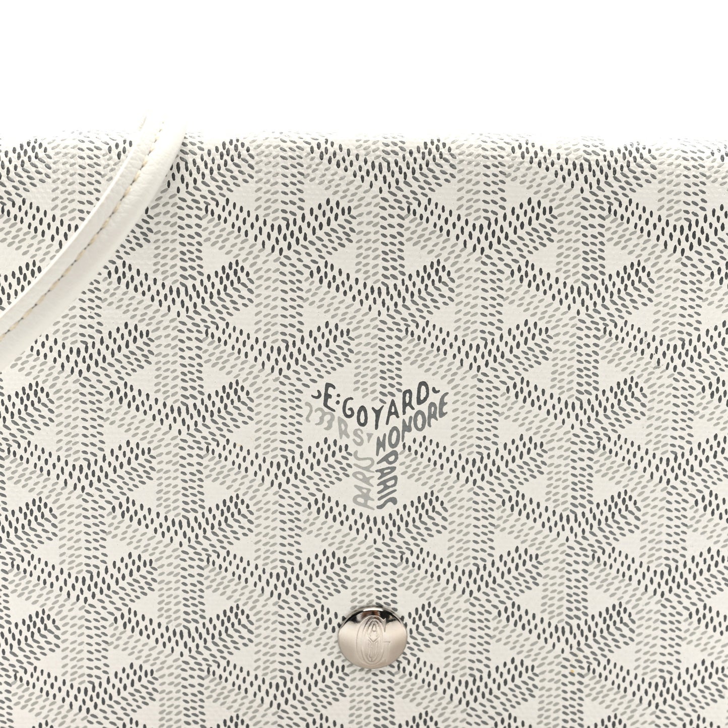 Goyardine Plumet Wallet Clutch White