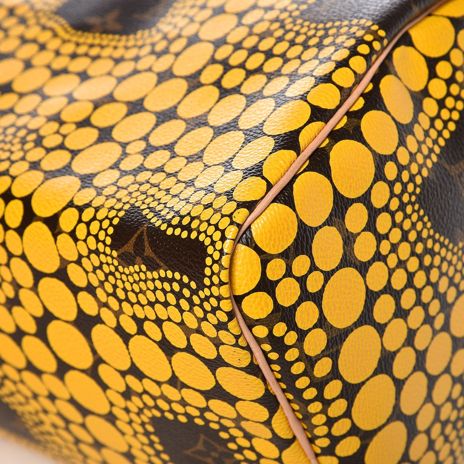 Louis Vuitton Monogram Kusama Town Speedy 30 Yellow 9 of 12