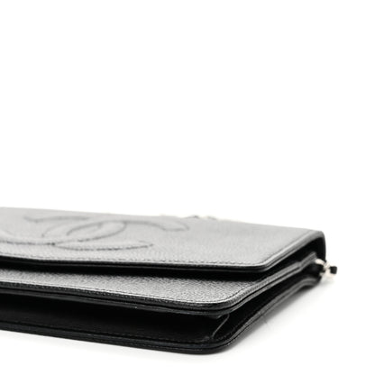 Chanel Caviar Timeless CC Wallet on Chain WOC Black 11 of 11