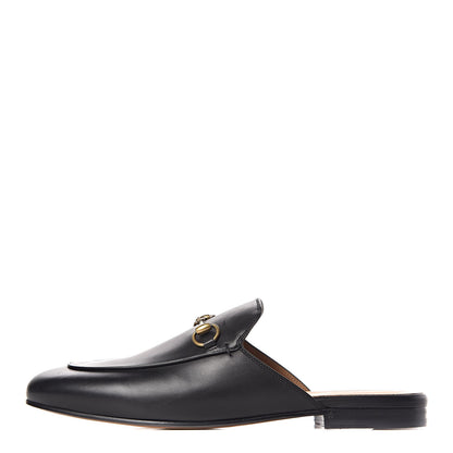 Gucci Calfskin Womens Princetown Slippers 39.5 Black 1 of 9