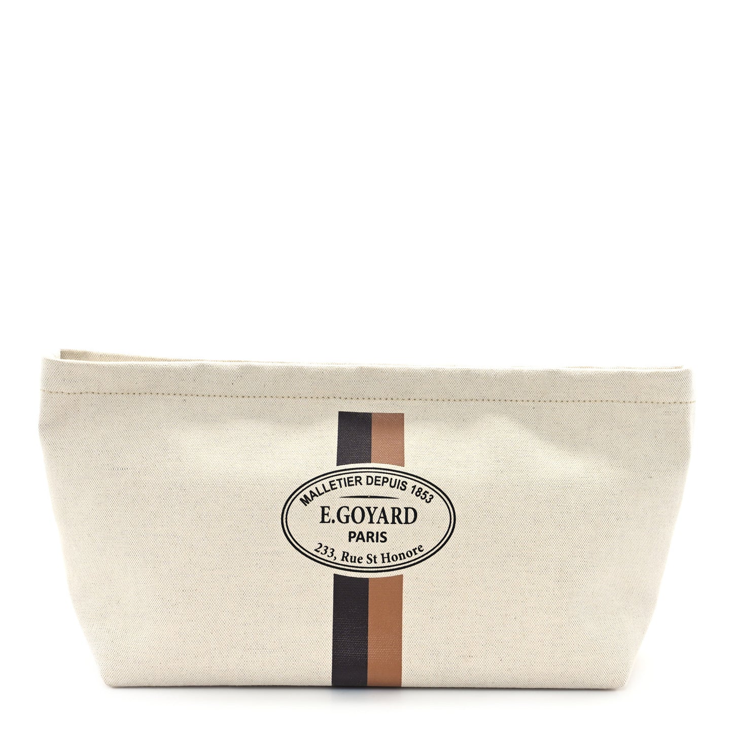 Canvas Necessaire Organizer Pouch Off White