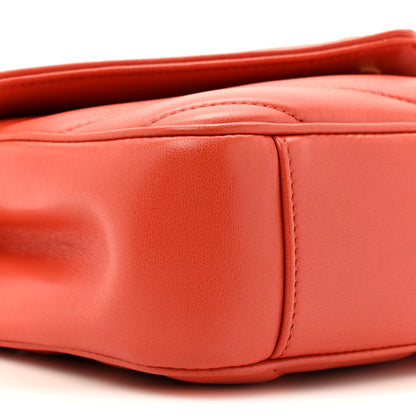 Saint Laurent Lambskin Chevron Quilted Small Loulou Bag Celosia 11 of 12