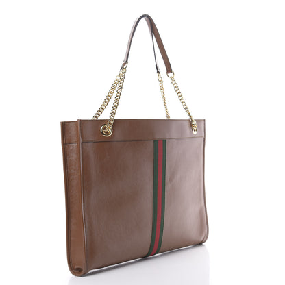 Gucci Calfskin Large Rajah Chain Tote Cuir 4 of 12