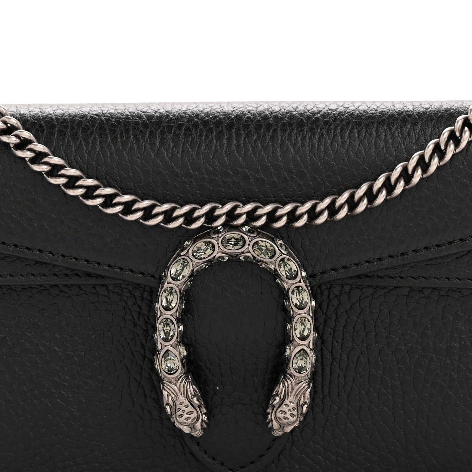 Gucci Calfskin Super Mini Dionysus Shoulder Bag Black 7 of 9