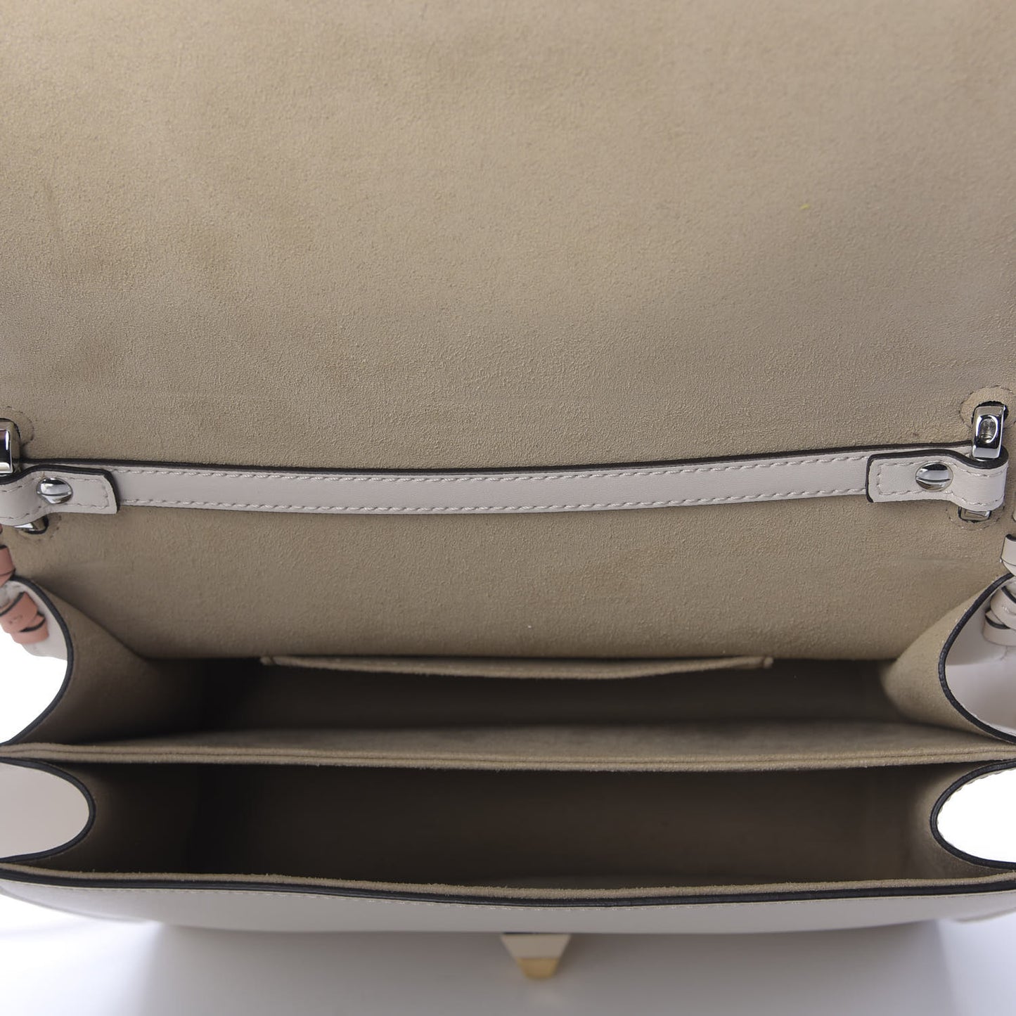 Vitello Liberty Whipstitch Bow Kan I Shoulder Bag Camelia Fiamma