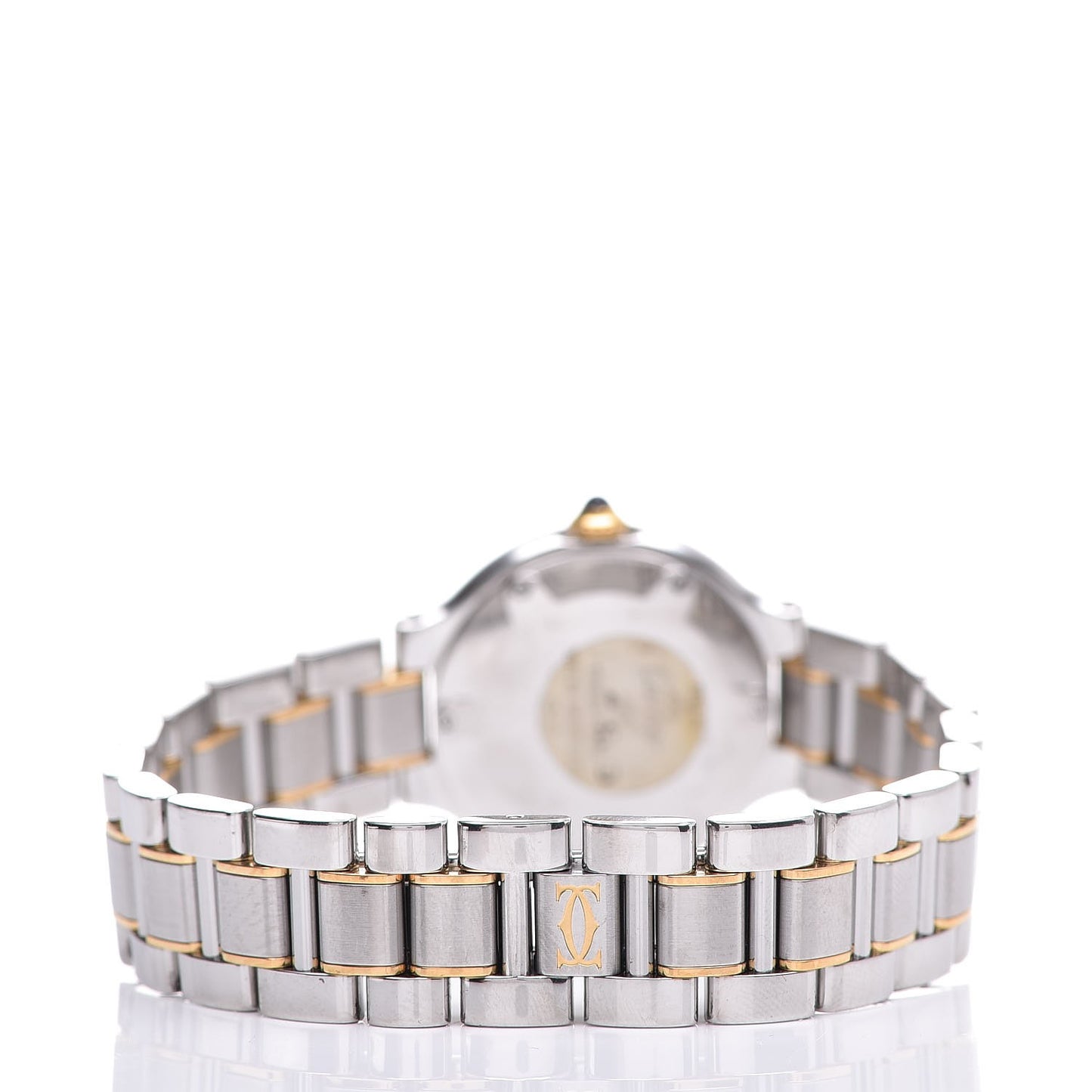 Stainless Steel 18K Yellow Gold 28mm Must De 21 Quartz Watch