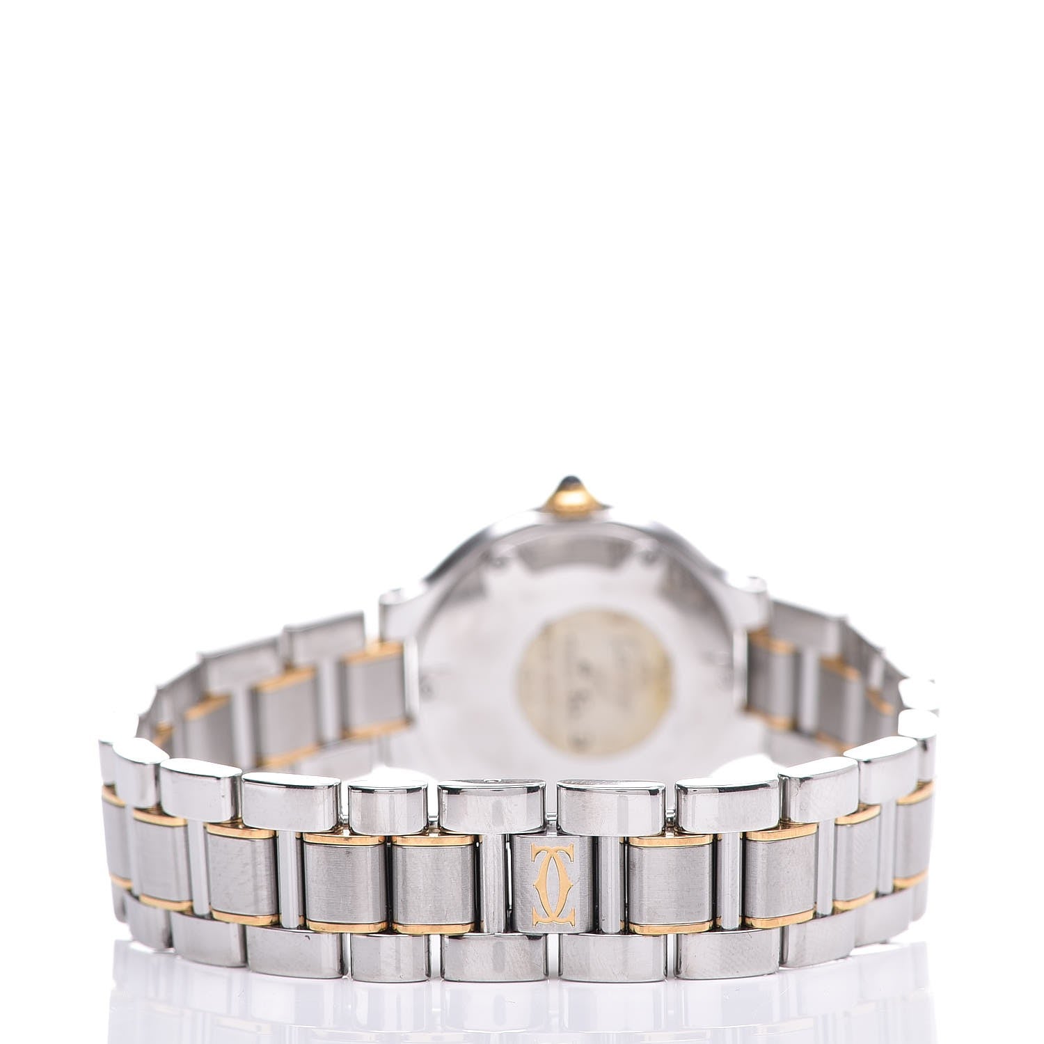 Cartier Stainless Steel 18K Yellow Gold 28mm Must De 21 Quartz Watch 4 of 5