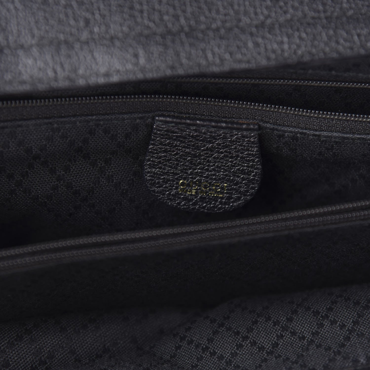 Gucci Suede Bamboo Top Handle Bag Black 9 of 12