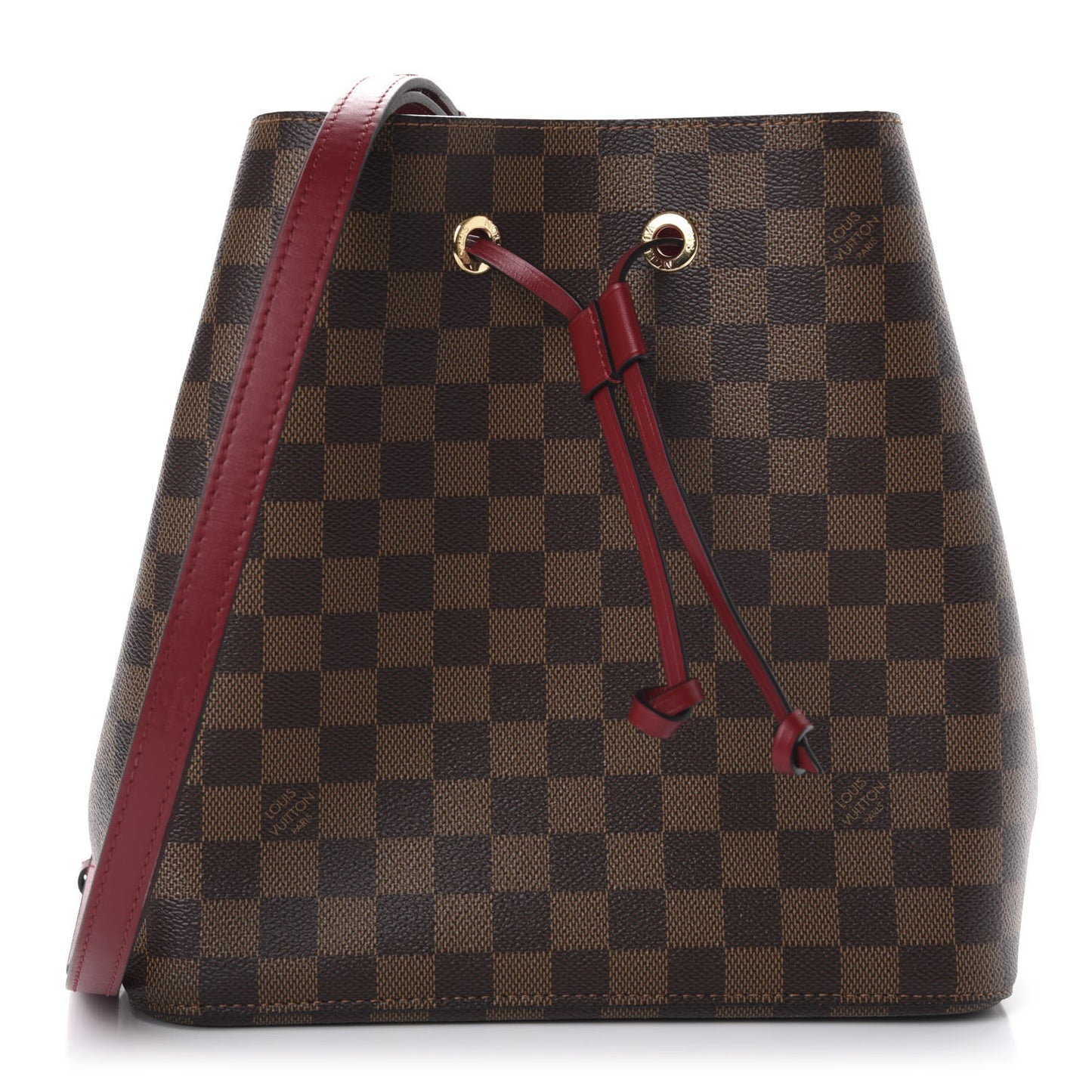Damier Ebene Neonoe MM Cherry Berry