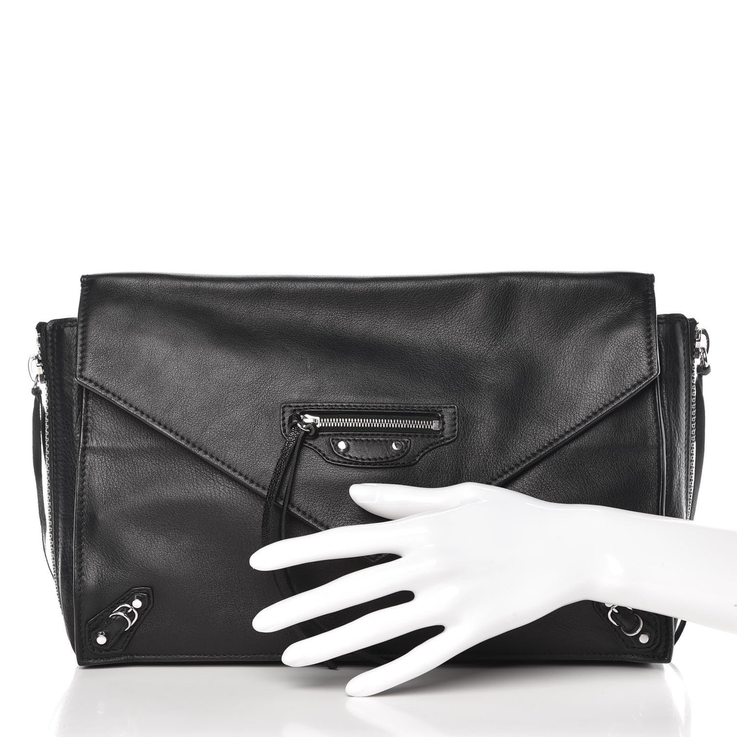 Veau Papier Sight Clutch Black