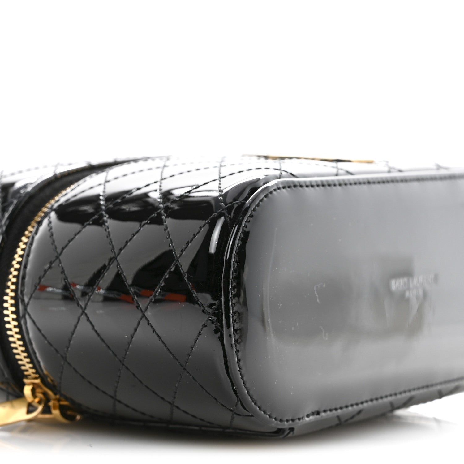 Saint Laurent Patent Quilted Gaby Vanity Bag Black 9 of 12