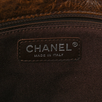Chanel Aged Crumpled Calfskin Vintage Flap Brown 6 of 9