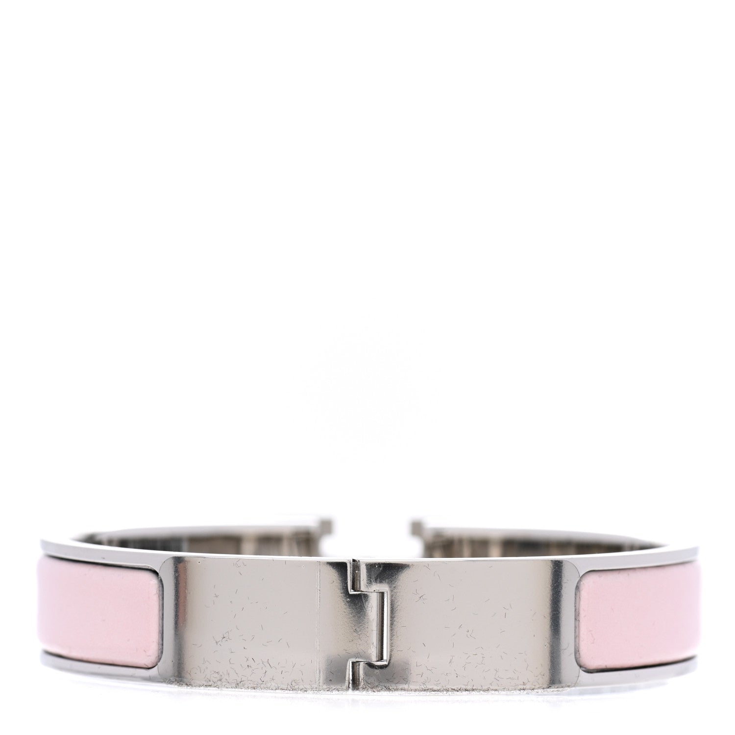 Hermes Enamel Narrow Clic Clac H Bracelet PM Rose Candeur 3 of 4
