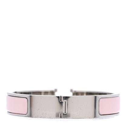 Hermes Enamel Narrow Clic Clac H Bracelet PM Rose Candeur 3 of 4