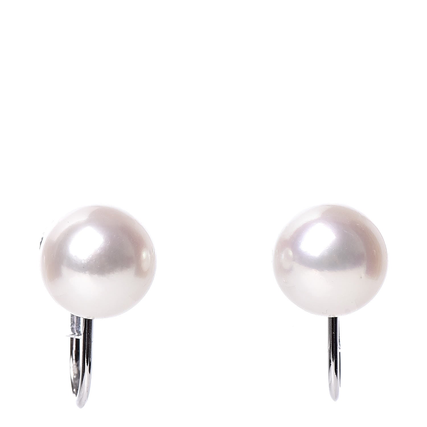 Mikimoto Sterling Silver 18K White Gold Akoya Pearl 7-8mm Strand Necklace Earring Set 5 of 10