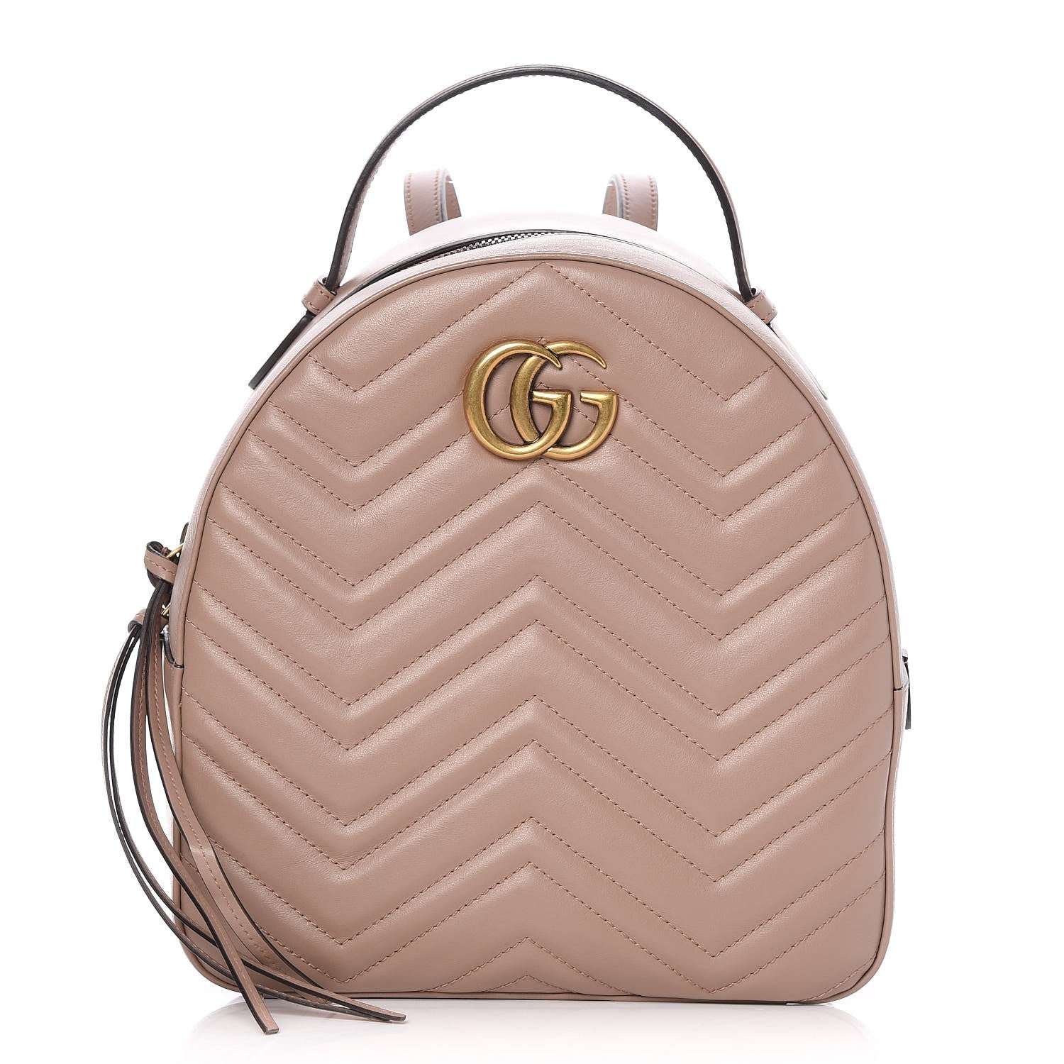 Gucci Calfskin Matelasse GG Marmont Backpack Porcelain Rose 1 of 7