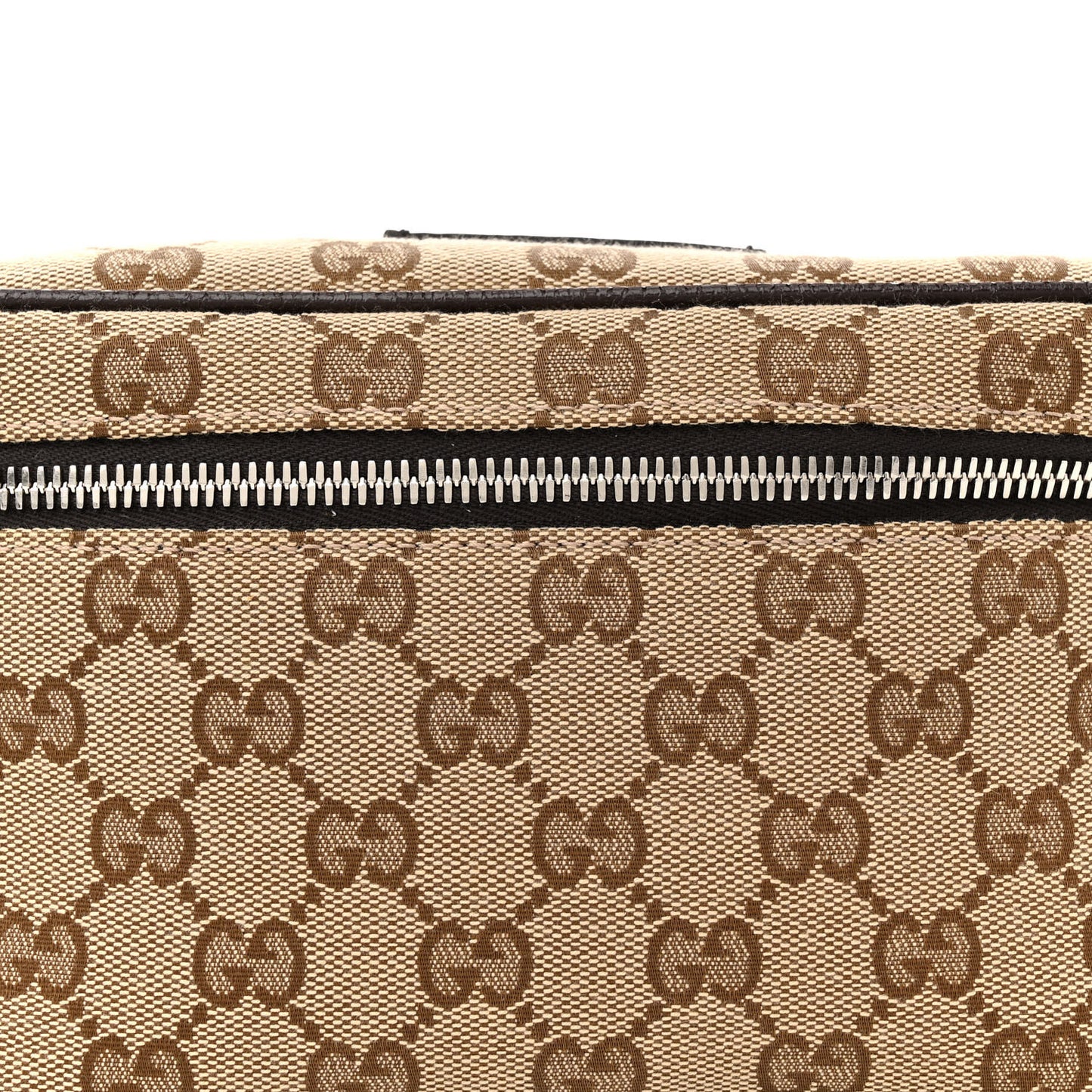 Monogram Dollar Calfskin Waist Pouch Beige Ebony Testa di Moro Marrone Scuro