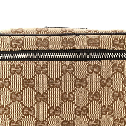 Gucci Monogram Dollar Calfskin Waist Pouch Beige Ebony Testa di Moro Marrone Scuro 8 of 11
