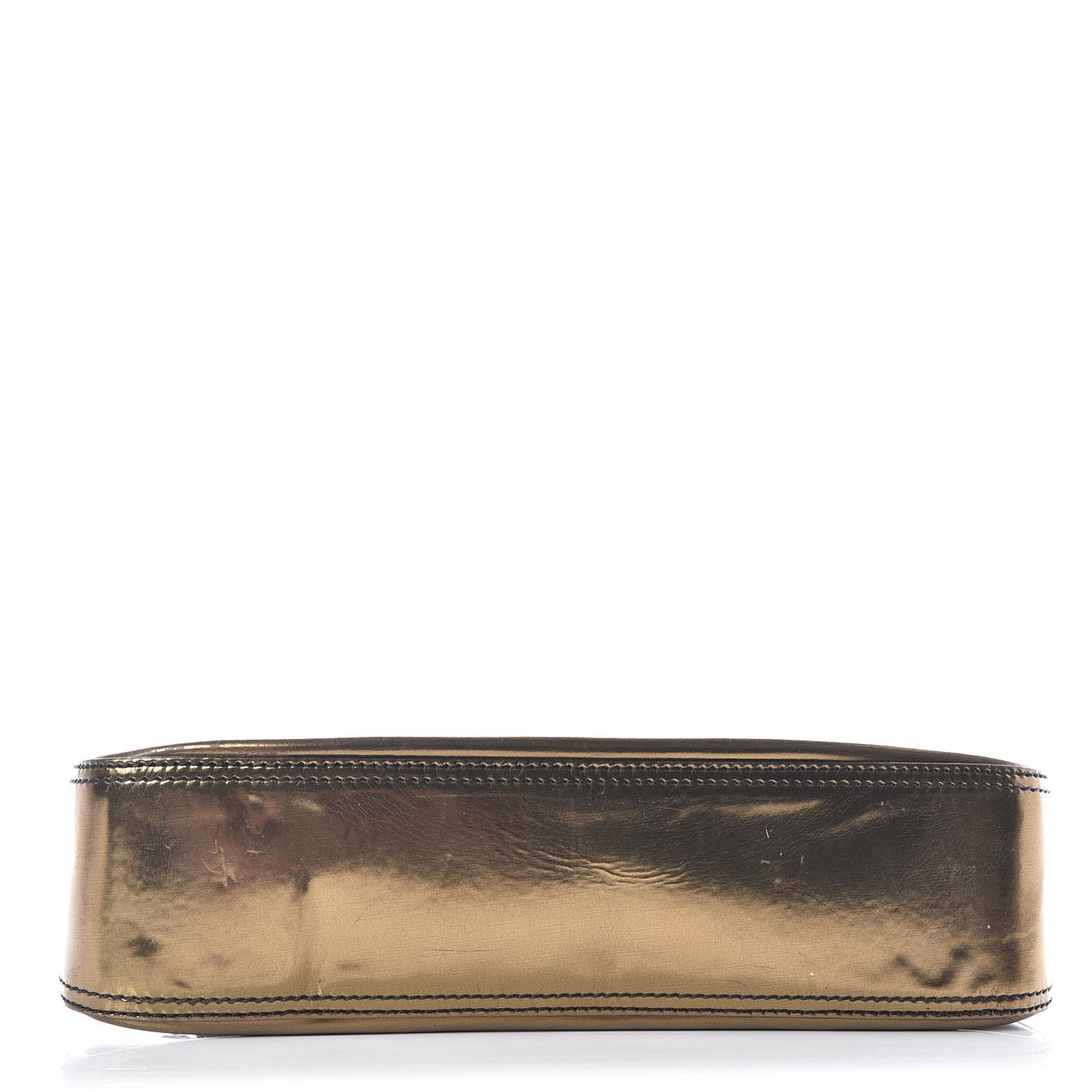 Patent Calfskin B Bag Gold