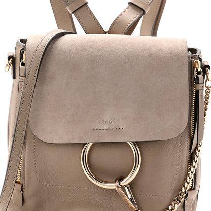 Chloe Suede Calfskin Small Faye Backpack Motty Grey 8 of 13