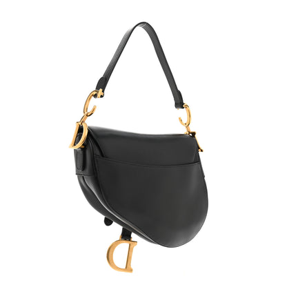 Christian Dior Calfskin Saddle Bag Black 3 of 10